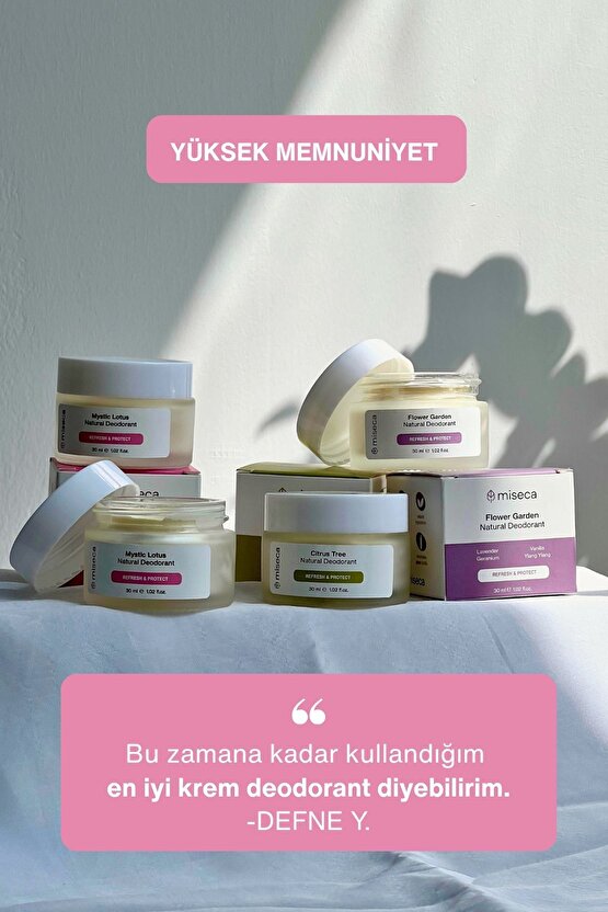 Mystic Lotus Doğal Krem Deodorant 30 ml | Lotus, Paçuli, Akgünlük