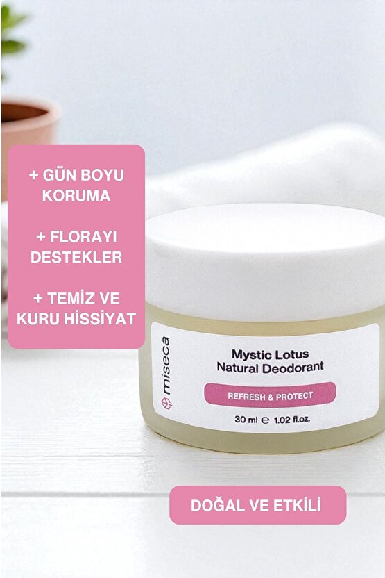 Mystic Lotus Doğal Krem Deodorant 30 ml | Lotus, Paçuli, Akgünlük