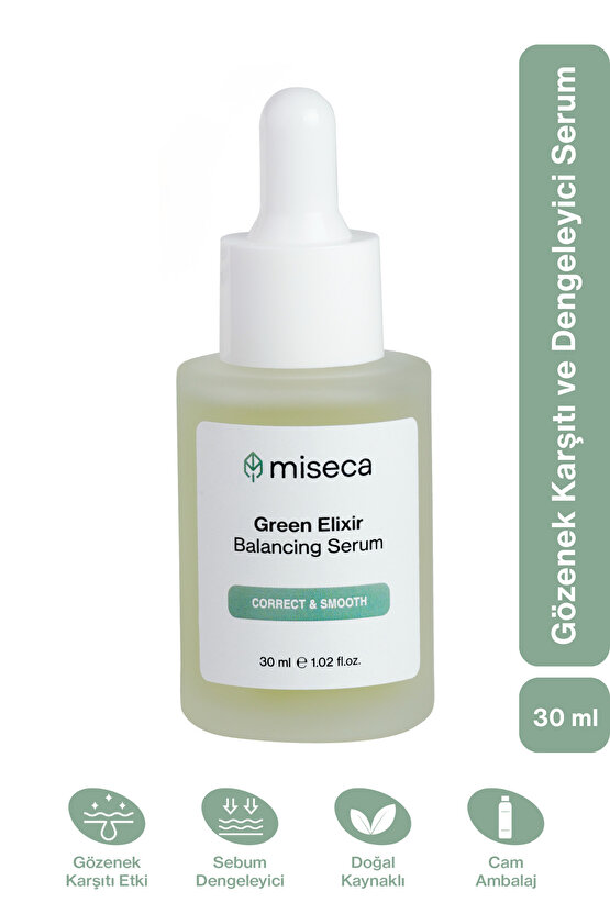Green Elixir Gözenek Karşıtı Ve Dengeleyici Serum 30 ml | Niacinamide Yeşil Çay
