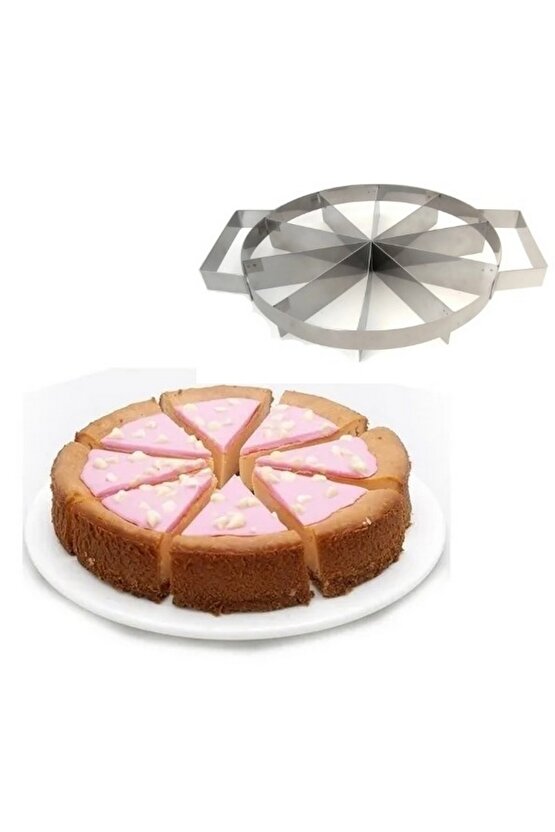 Narkalıp Pratik Yuvarlak Kek Pasta Dilimleme Çap 23 Cm 12 Dilim