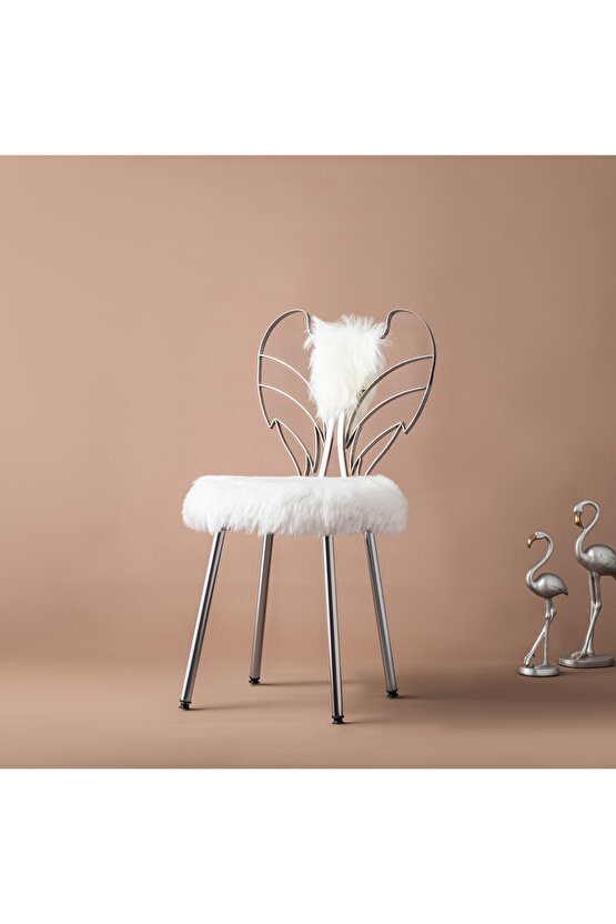 Metal Melek Sandalye Angel Sandalye Makyaj Sandalyesi