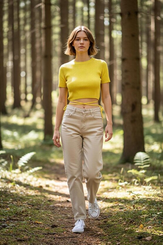 CROP SPARKLUCKY FASHİON