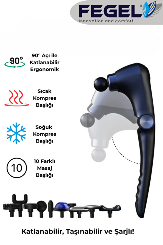 FG-2024 Profesyonel Katlanabilir Sıcak & Soğuk Masaj Aleti