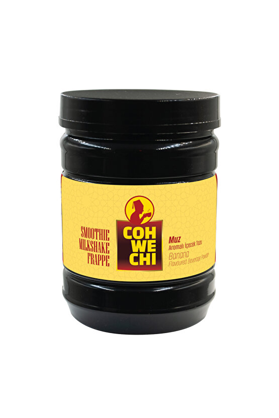 Muz Aromalı İçecek Tozu,1 kg, (Milkshake, Smothie, Frappe için)