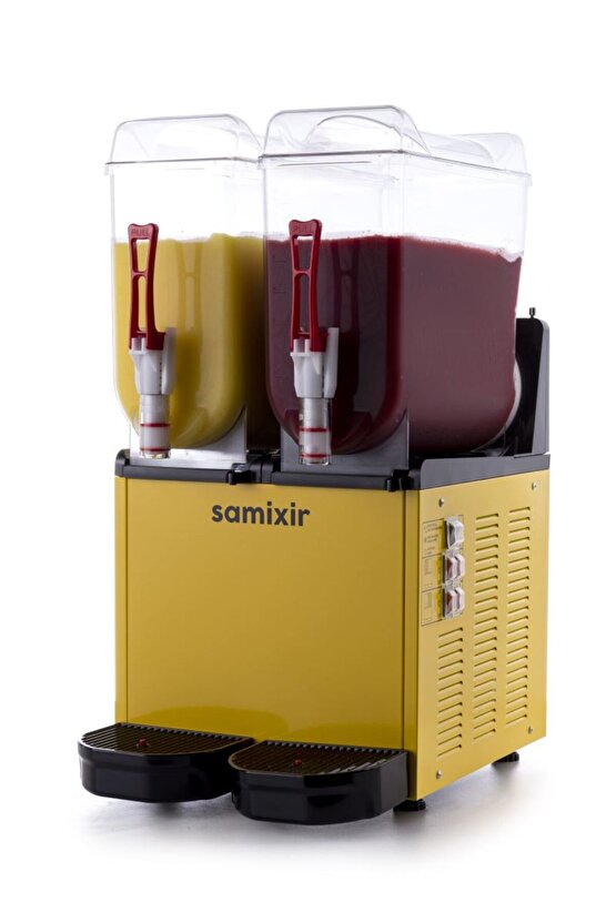 11 MM-0001 SLUSH24.B SAMİXİR 12+12 L SLUSH TWiN BUZLU iÇECEK DiSP. R404