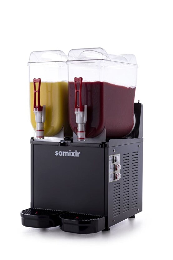 11 MM-0001 SLUSH24.B SAMİXİR 12+12 L SLUSH TWiN BUZLU iÇECEK DiSP. R404