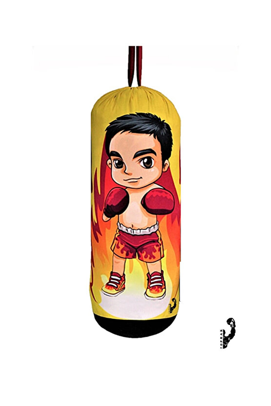 Toprak Sport 2-6 Yaş Çocuklar Için Boks Torbası Içi Dolu Eldivenl Hediyeli