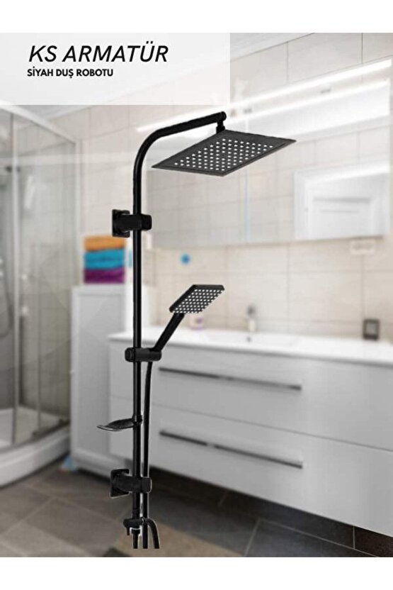 Siyah Robot Duş Seti