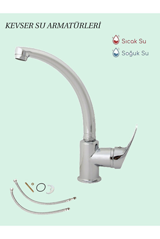 Krom Mufak&Lavabo Bataryası Düz Boru