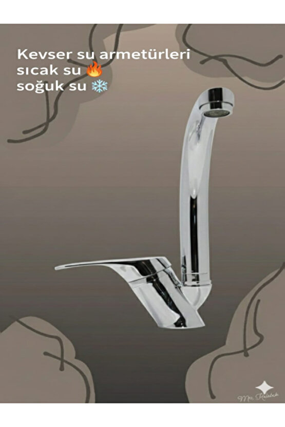 40Lık Kuğu ince Boru lavabo bataryası