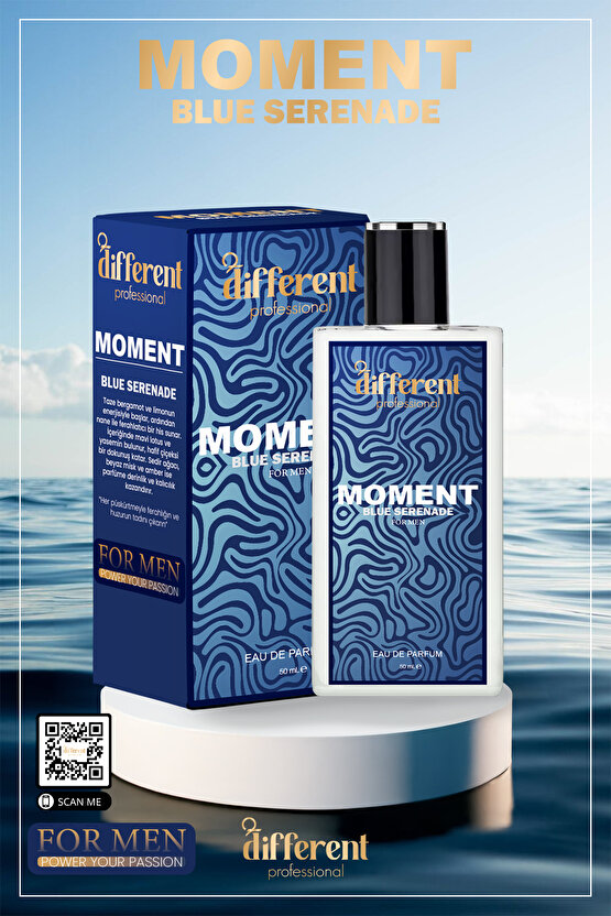 Different Moment Blue Premium Erkek Parfüm Afrodizyak Etkili) 50ml