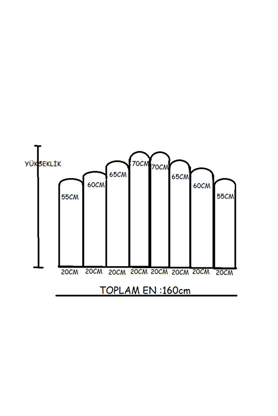 YATAK BAŞLIĞI 160CM LİK-8 ADET PANEL