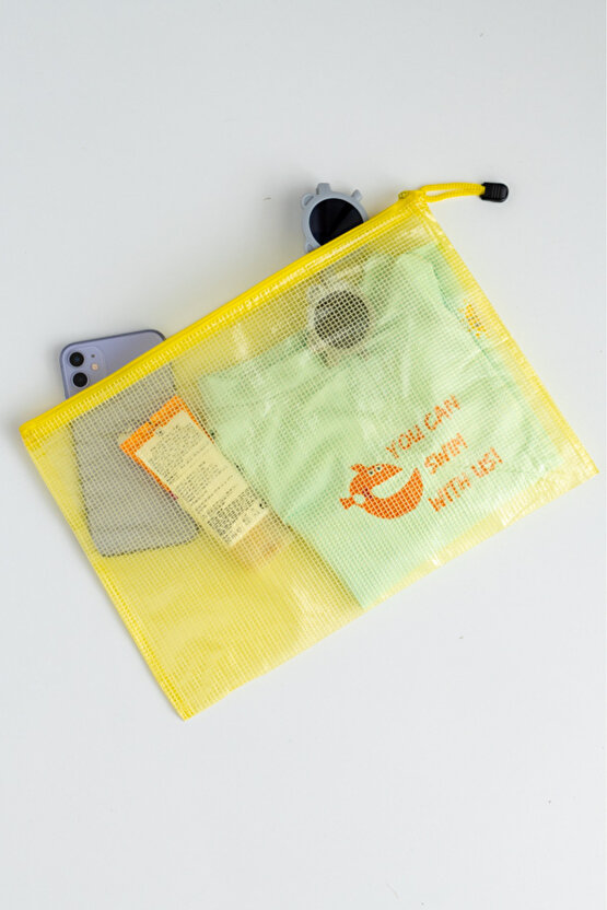 Su Geçirmez , Islak ,temiz, Kirli , Havuz, El Plaj Çantası Sarı