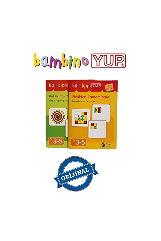 BambinoYUP 3-5 Yaş Dikkat Yoğunlaştırma Seti Kitapları (Kontrol Kutusu Dahil Değildir)