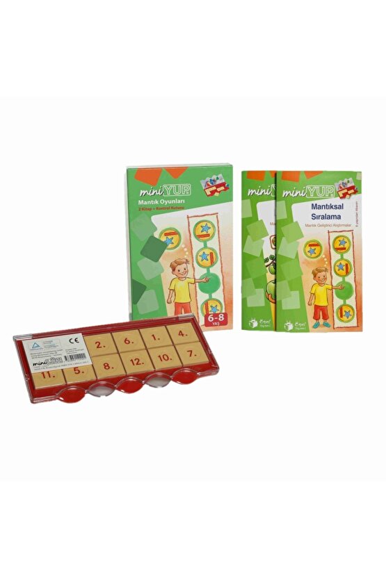 Miniyup 6-8 Yaş Zeka Geliştirici Set (2 Kitapçık + 1 Miniyup Kontrol Kutusu)