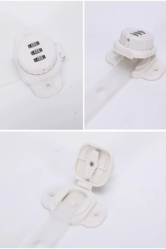 Şeffaf Numaratör Şifreli Çok Amaçlı Esnek Dolap ve Çekmece Kilidi