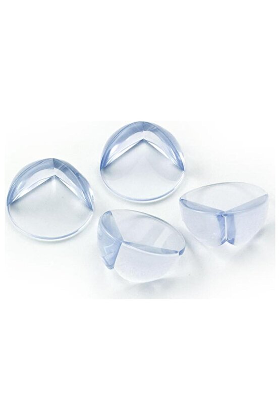 4lü Silikon Şeffaf Köşe Koruyucu