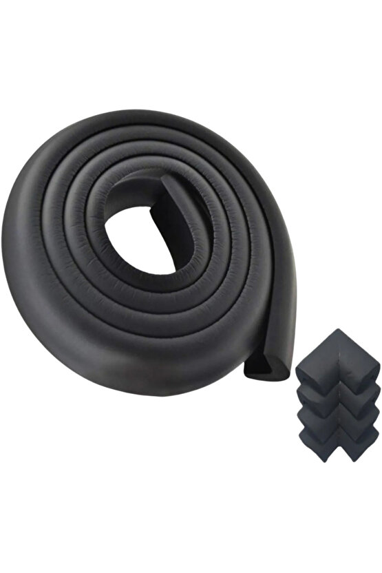 Jumbo 2 Mt. Kenar Ve 4 Ad. Köşe Koruyucu Siyah