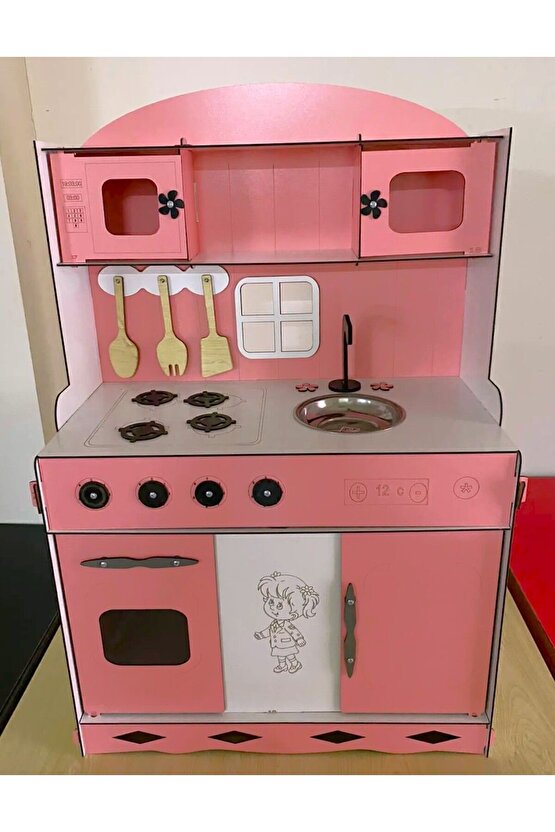 Oyuncak Mutfak, Ahşap Oyuncak Mutfak, Mutfak Seti Oyuncak, Kız Çocuk Oyuncakları