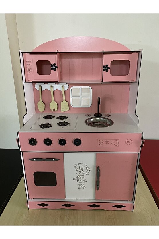 Oyuncak Mutfak, Ahşap Oyuncak Mutfak, Mutfak Seti Oyuncak, Kız Çocuk Oyuncakları