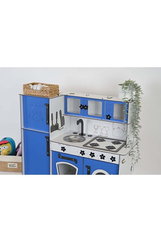 Ahşap Oyuncak Mutfak Buzdolaplı