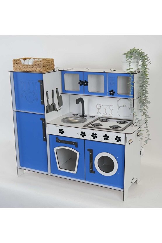 Ahşap Oyuncak Mutfak Buzdolaplı