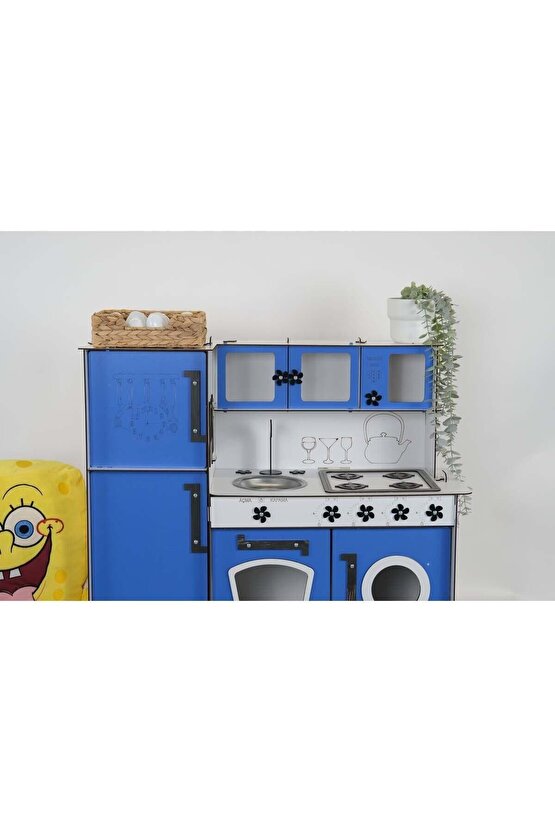 Ahşap Oyuncak Mutfak Buzdolaplı