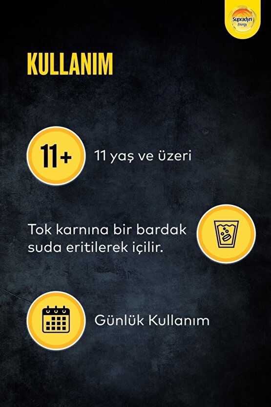 15 Efervesan Tablet | Koenzim Q10, Multivitamin Ve Mineral Içeren Takviye Edici Gıda
