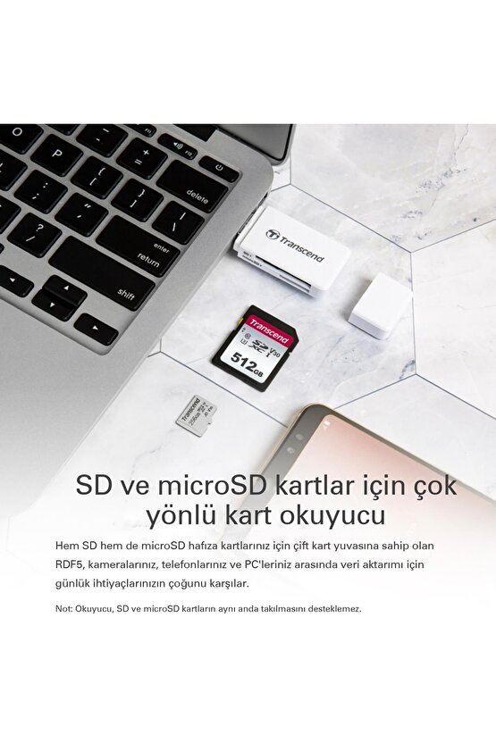 Ts-rdf5k Sdmicrosd Usb 3.1 Kart Okuyucu Siyah