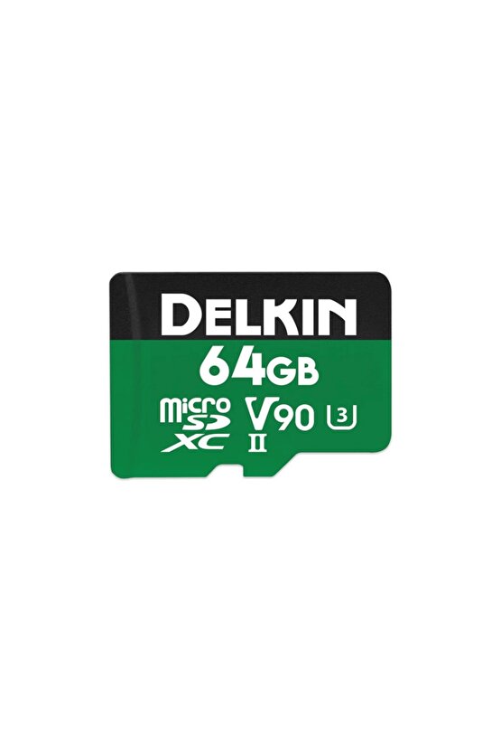 Delkin 64gb Power Uhs-ıı (v90) Micro Sd Hafıza Kartı