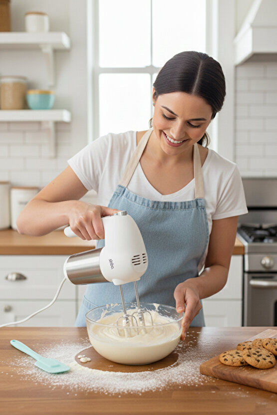 SMX-2774 El Mikseri – 200 W, 5 Kademe Hız- BEYAZ