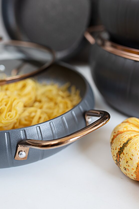 3529 Tencere Seti Granit Döküm Tencere Seti 9 Parça Tencere Seti