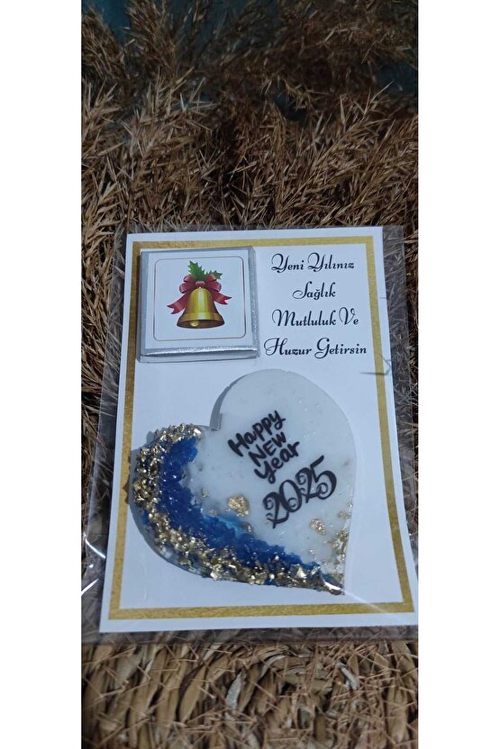 Yeniyıl Hediyelikleri 4 Adet Madlen Çikolata Ve Magnet Yılbaşı Hediyesi