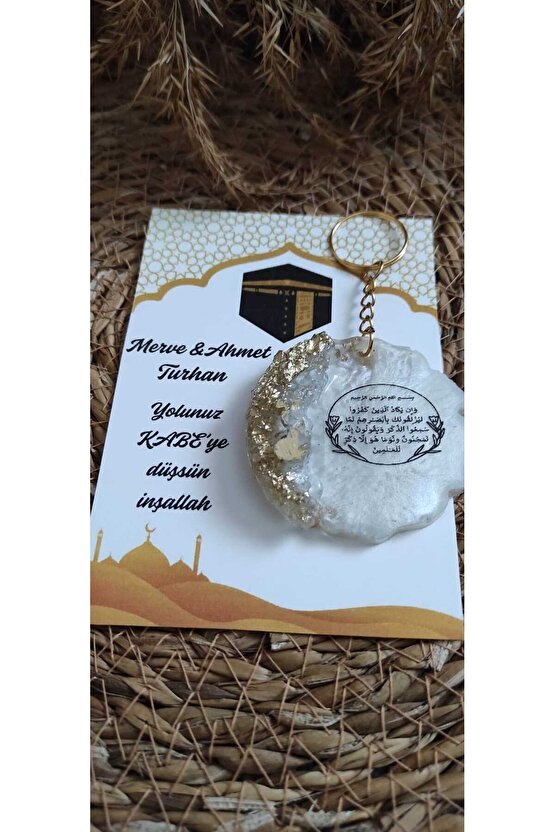 Kabe Hac Umre Epoksi Anahtarlık 4 Adet