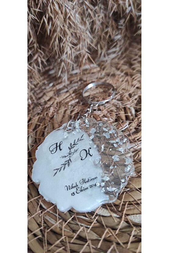 Epoksi Anahtarlık 15 Adet Söz Nişan Kına Nikah Mevlüt Doğum Günü Mezuniyet Özel Gün Hatıra Hediyelik