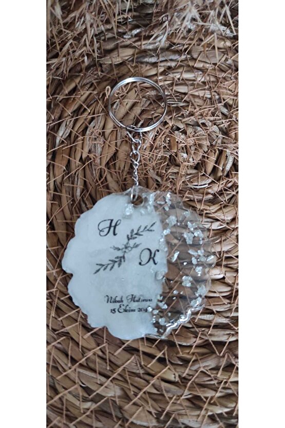 Epoksi Anahtarlık 15 Adet Söz Nişan Kına Nikah Mevlüt Doğum Günü Mezuniyet Özel Gün Hatıra Hediyelik