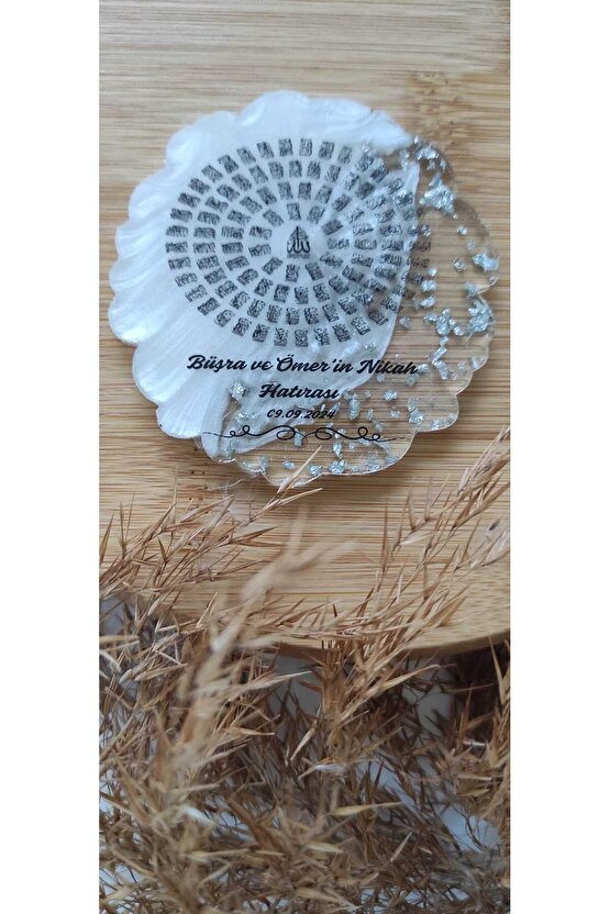 En Hayal Atölyem Epoksi Hediyelik Magnet Özel Tasarım Esmaül Hüsna Baskı-20 Adet-söz-nişan Nikah