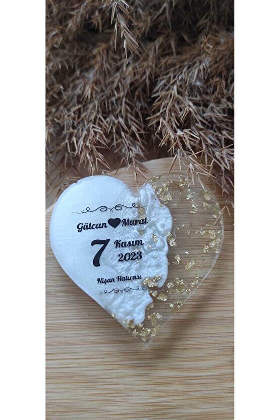 En Hayal Atölyem Epoksi Hediyelik Magnet 20 Adet Özel Tasarım Söz-nişan-nikah-kına-mevlüt-mezuniyet