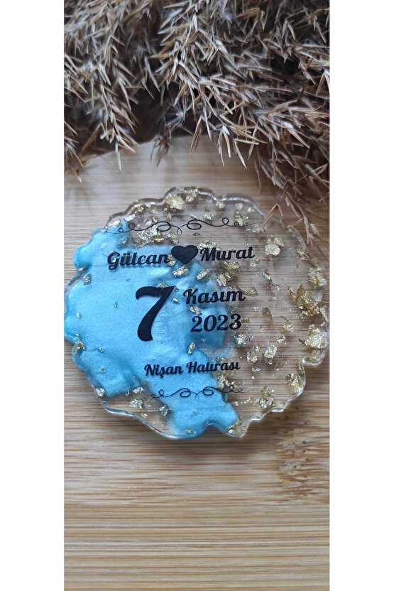 Epoksi Hediyelik Magnet Özel Tasarım Baskı-10 Adet Söz-nişan-nikah-kına-mevlüt-mezuniyet Hatırası