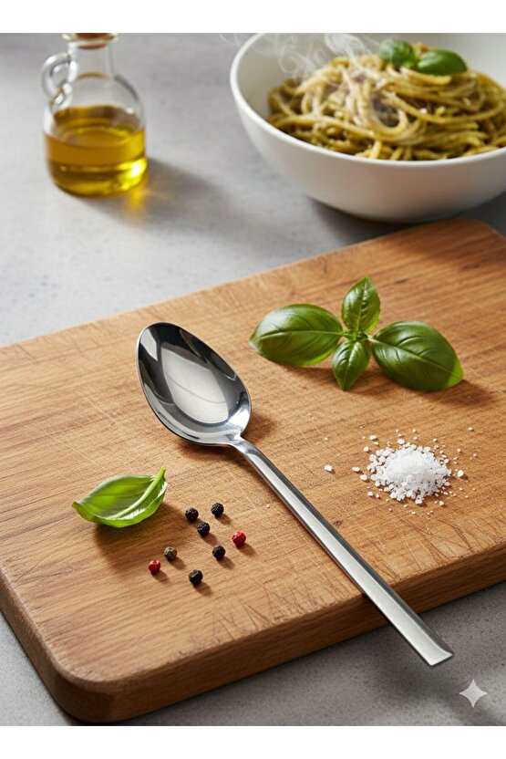 72 Parça 12 Kişilik Natural Sade Çatal & Kaşık & Bıçak Takımı