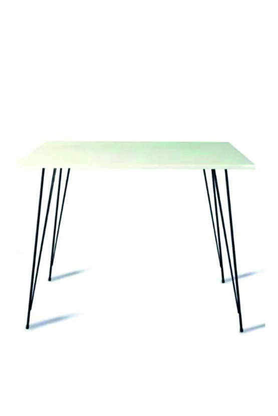 METAL AYAK 60X90 Dekoratif Mutfak-Balkon Masası (86 CM YÜKSEKLİK)