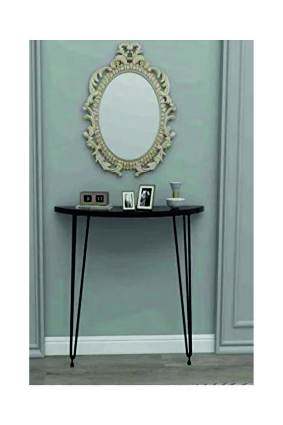 Yarım Ay Oval Kenar Dresuar siyah 100cm Siyah AYAK