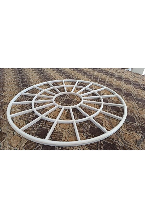 Kopya - Dekor Hint Pencere (90cm) Yuvarlak Ayna