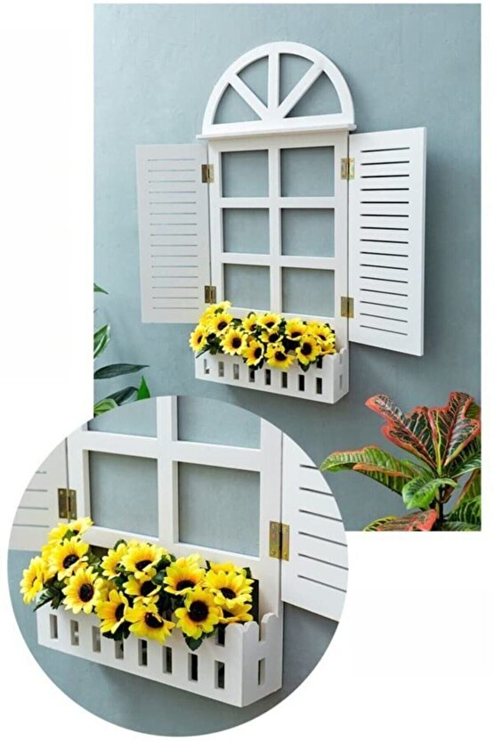 Dedeler Cnc Dekoratif Ahşap Panjur Raf Lake Cilalı 12mm