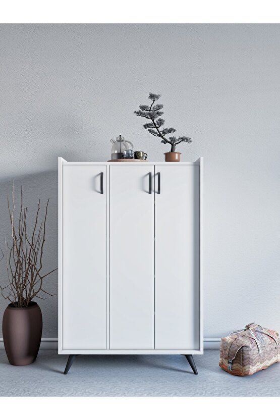 Cesy Çok Amaçlı Dolap Beyaz