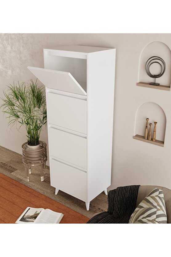 Mely Çok Amaçlı Dolap-Ekmeklik Beyaz