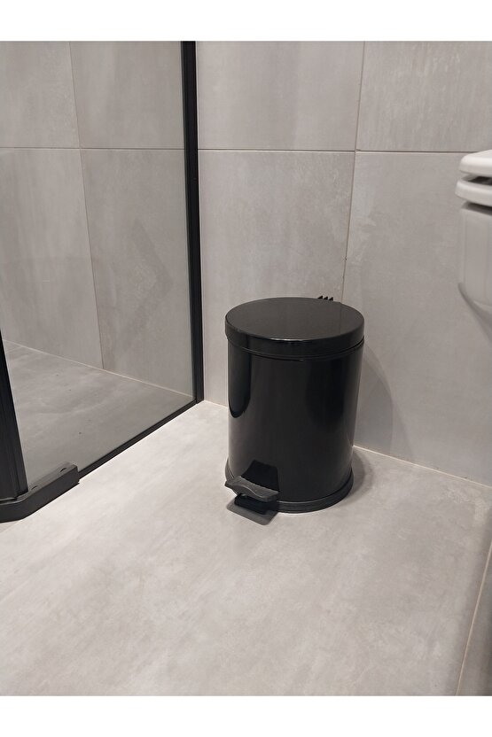 BELİNZA ÇÖP KOVASI PEDALLI SİYAH 5 LT