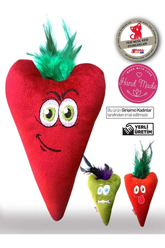 Love Matatabi Içerikli Sesli Tüylü Kumaş Kedi Oyuncağı 15 Cm(kedi Nanesiotu Içermez)