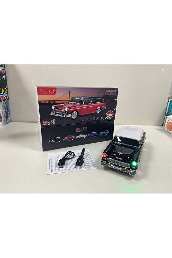 Taşınabilir araba şekilli nostaljik FM radyo Handfree fonksiyonu kablosuz