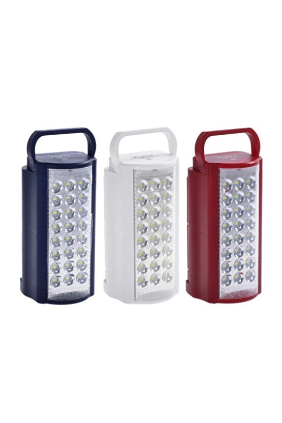 Işıldak 24 Led 80 Saat Akülü Şarjlı Işıldak Usb Şarj Çıkışlı Kulplu Smd Akülü Işıldak 2606l